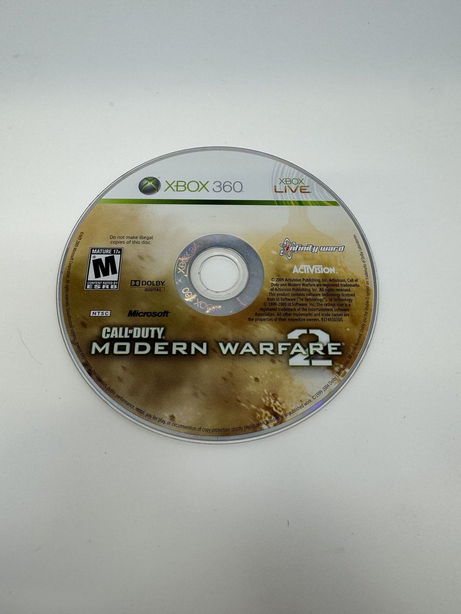 CoD MW2 X360 disc only