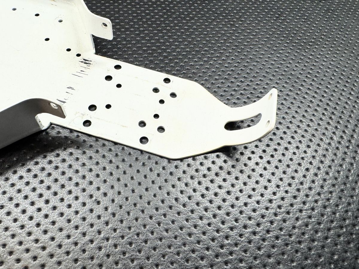 Vintage Team Associated Electrics (AE) RC10 Tub Chassis White w/ AE Nose Plate photo 2