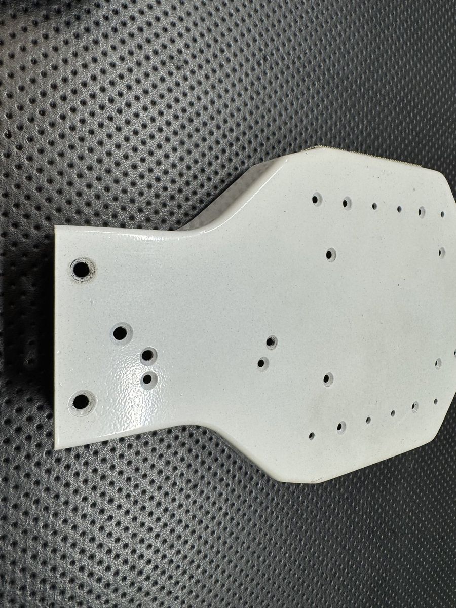 Vintage Team Associated Electrics (AE) RC10 Tub Chassis White w/ AE Nose Plate photo 4