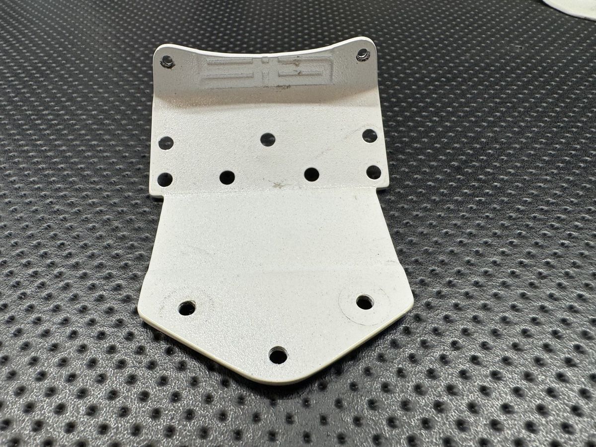 Vintage Team Associated Electrics (AE) RC10 Tub Chassis White w/ AE Nose Plate photo 5