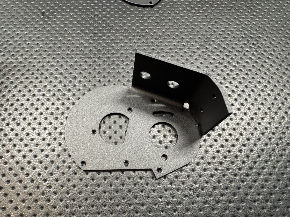 Vintage RC10 Black Anodized Motor Plate